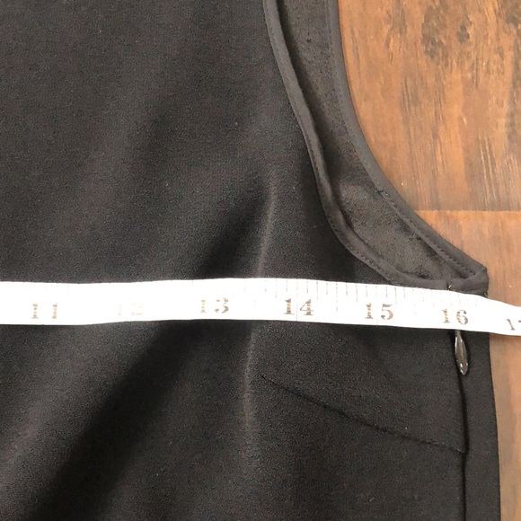 DEREK LAM 10 Crosby Silk Blend Black Shift Asymmetric Dress - Picture 8 of 9